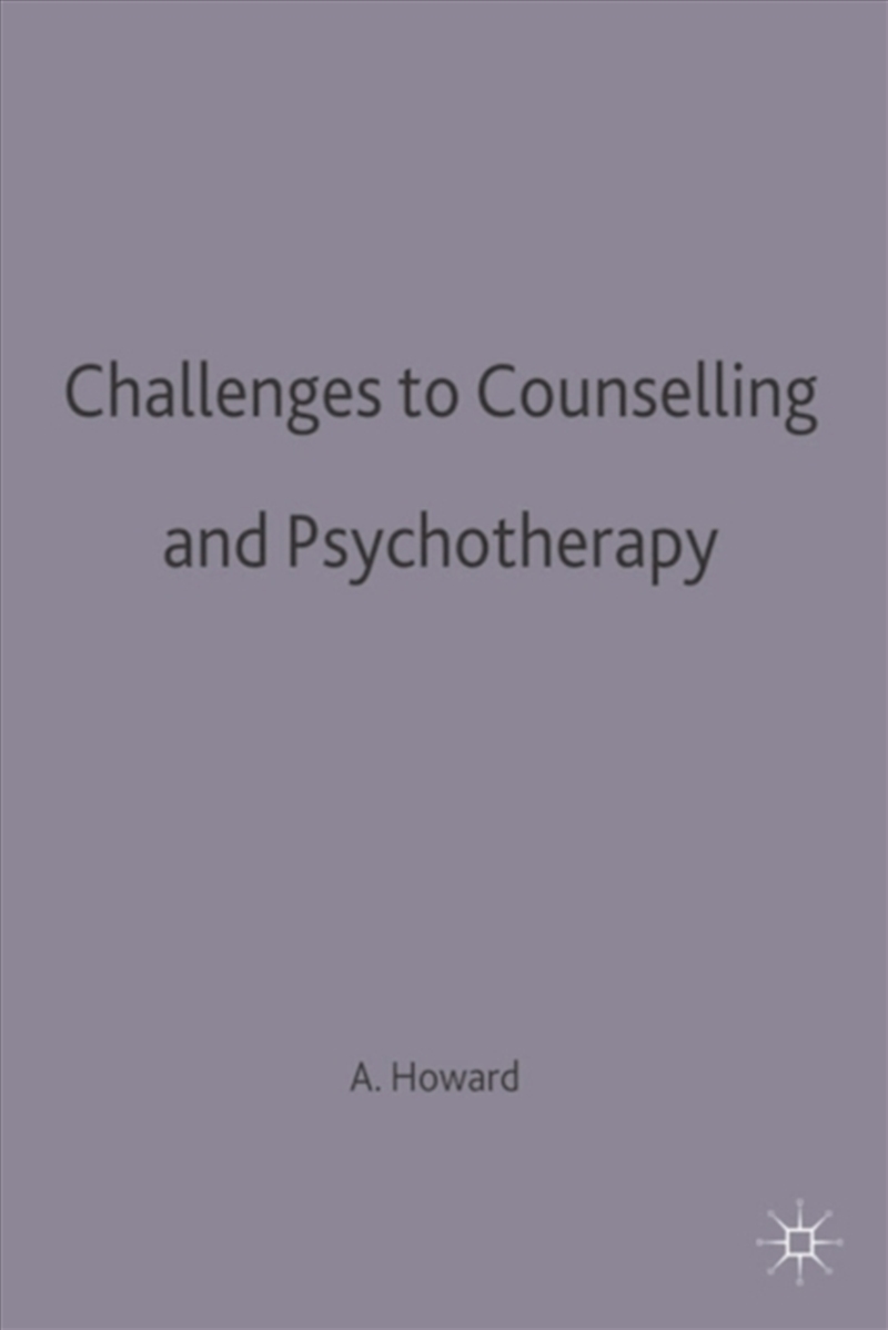 Challenges Counspsychoterapy P/Product Detail/Psychology