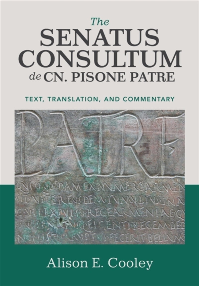 The Senatus Consultum De Cn. P/Product Detail/Literature & Poetry