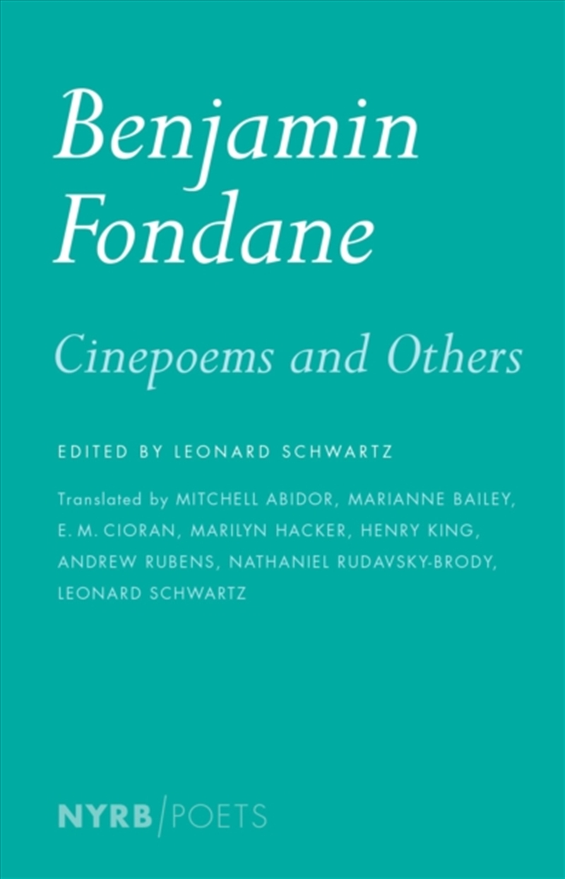 Cinepoems & Others/Product Detail/Poetry