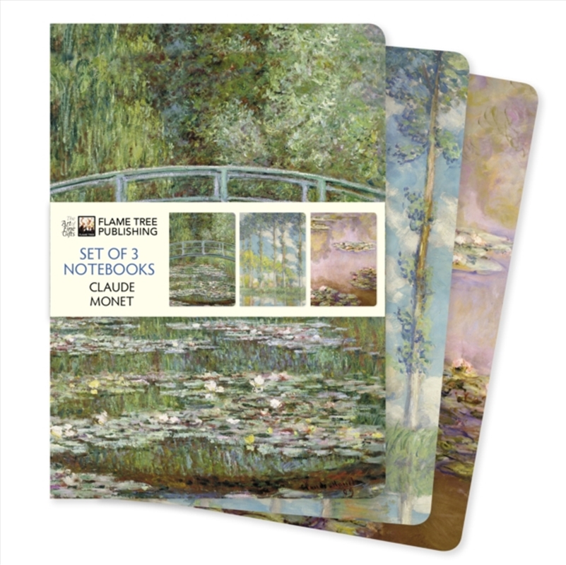 Claude Monet Set Of 3 Standard/Product Detail/Notebooks & Journals