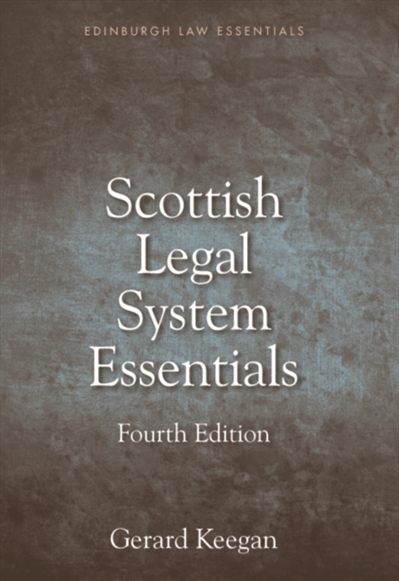 Scottish Legal System Essentia/Product Detail/Law