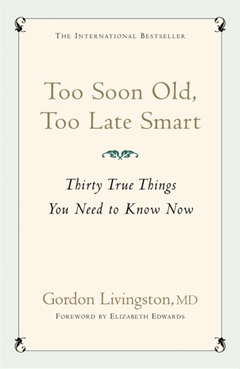 Too Soon Old,Too Late Smart/Product Detail/Self Help & Personal Development