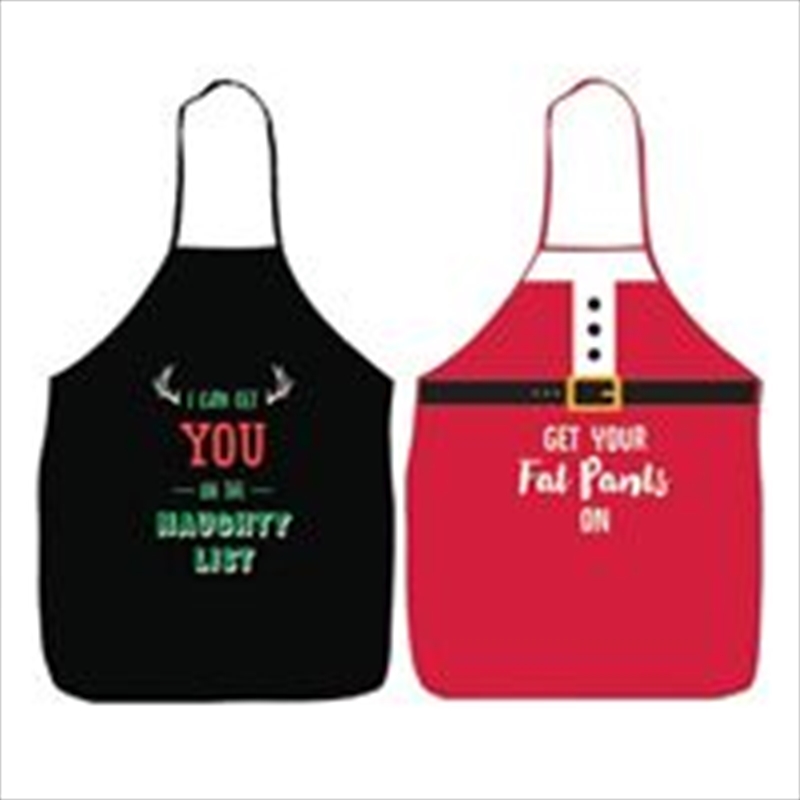 Apron Santa Fat Pants Naughty (SENT AT RANDOM)/Product Detail/Aprons
