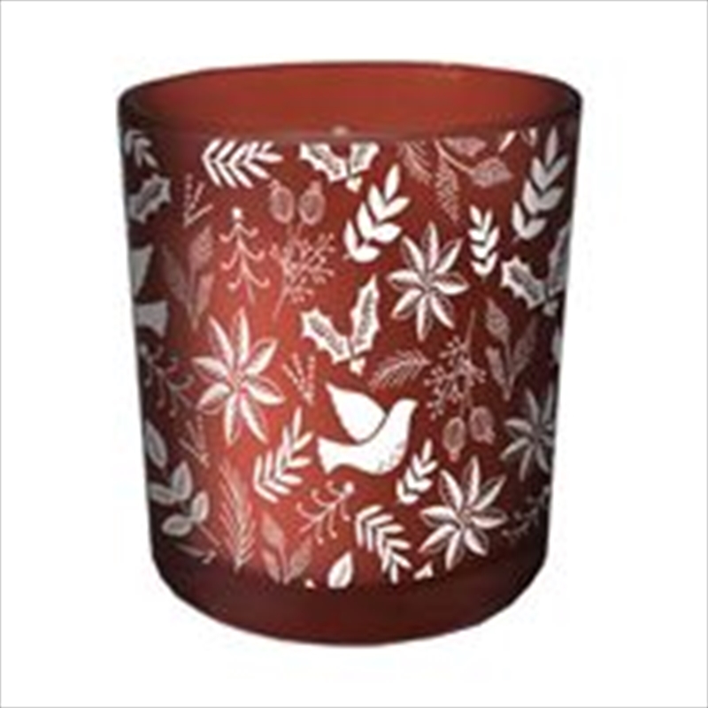Candle Christmas 210G Clr Glss Decal Folliage/Product Detail/Candles