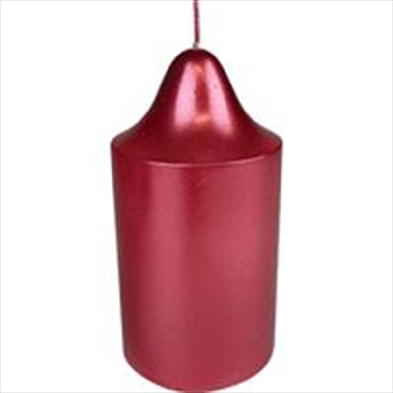 Candle Pillr Christmas 13Cm Metallic Red/Product Detail/Candles