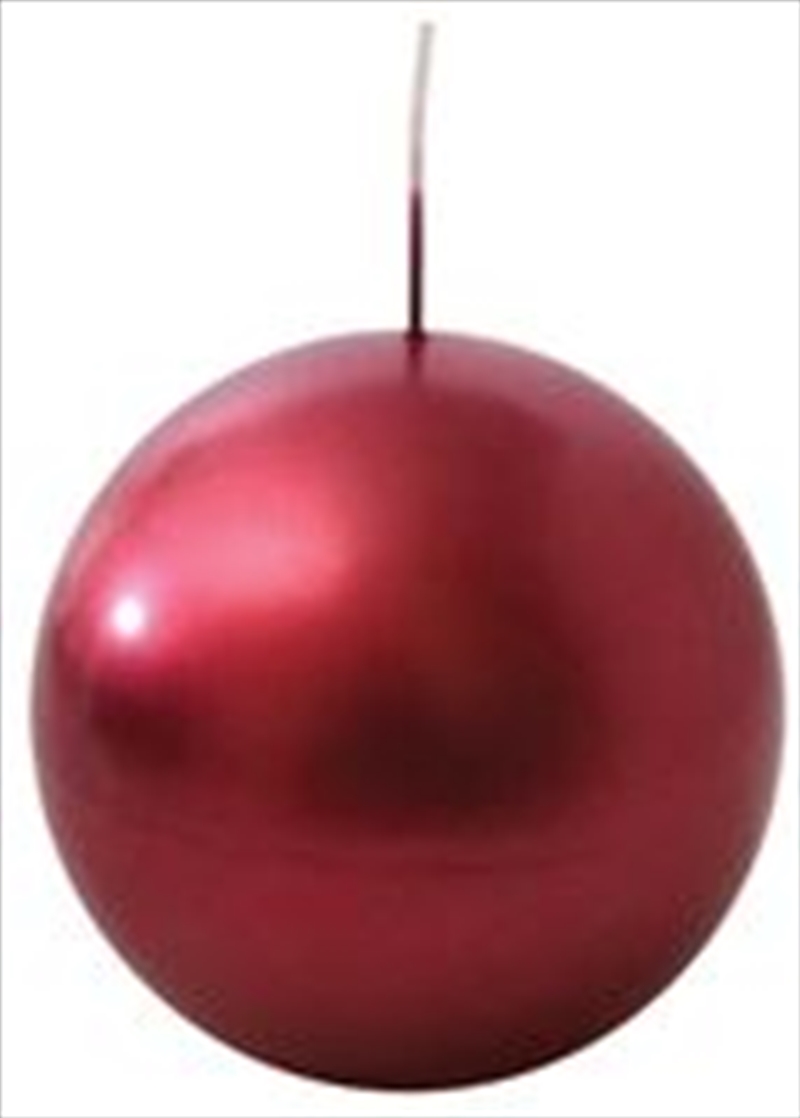 Candle Sphere Christmas 10Cm Red/Product Detail/Candles