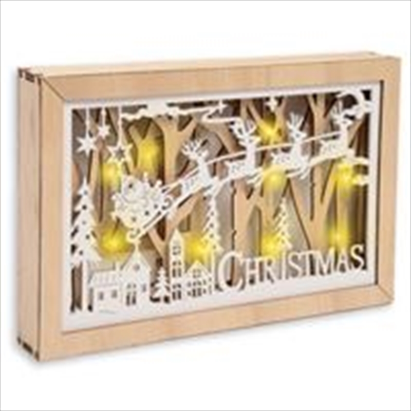 Christmas Wooden Led Scene Box/Product Detail/Decor