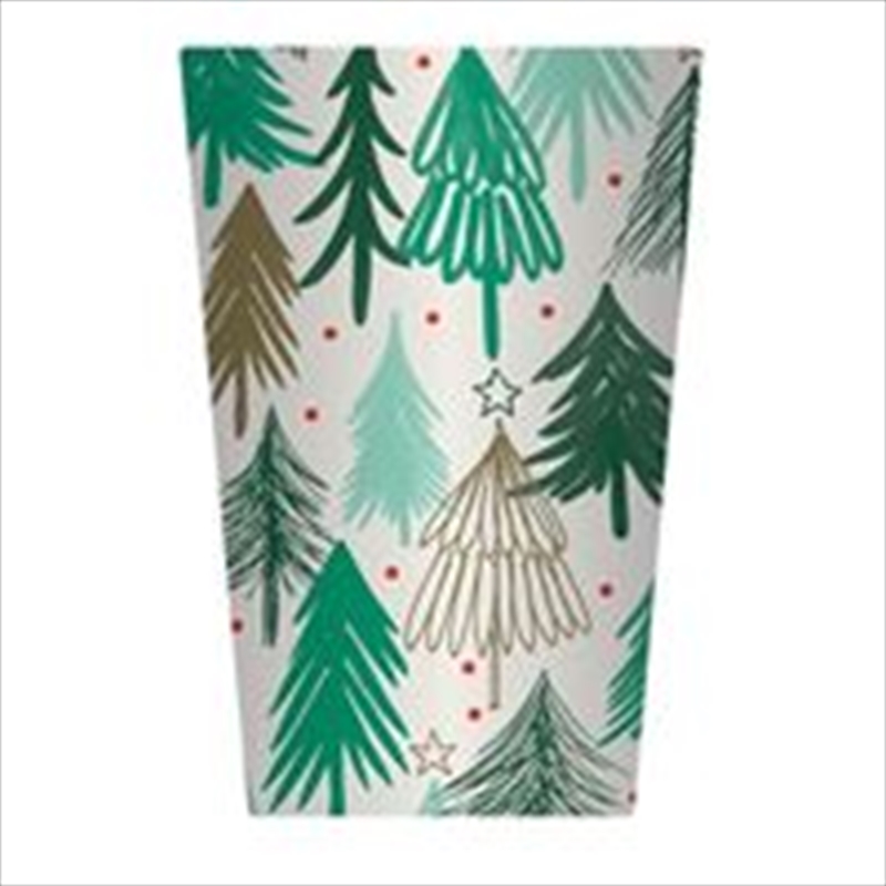 Christmas Bamboo Fibre Cups 4Pk Trees/Product Detail/Diningware