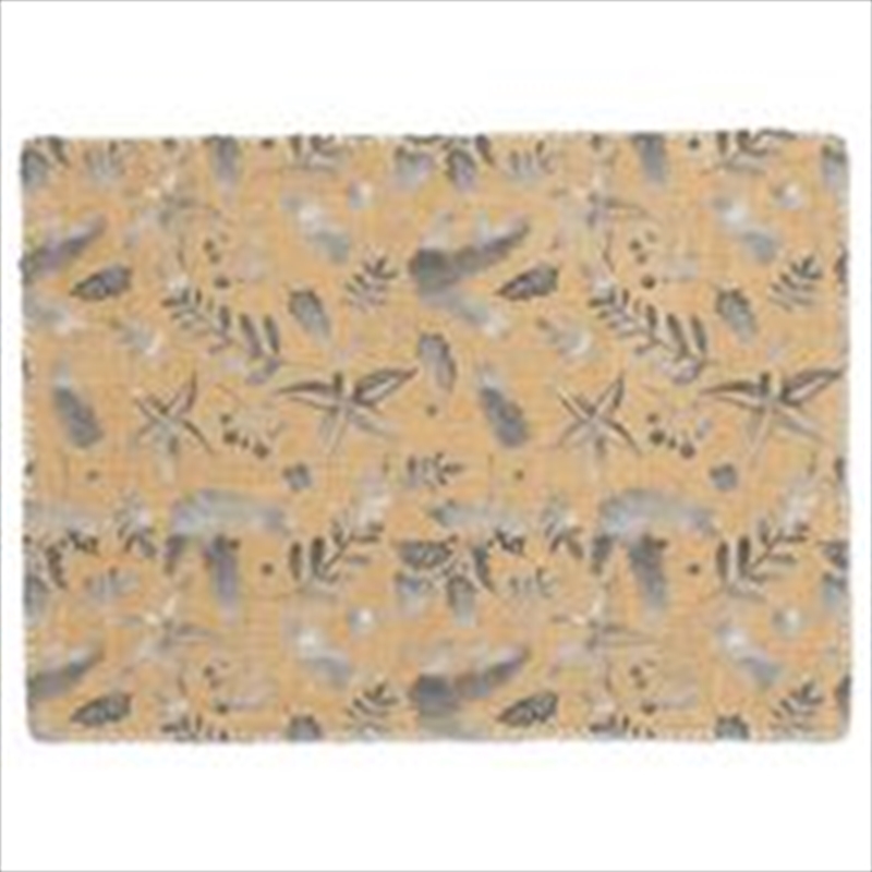 Placemat 4Pk Hessian Foil Foliage Silver/Product Detail/Diningware