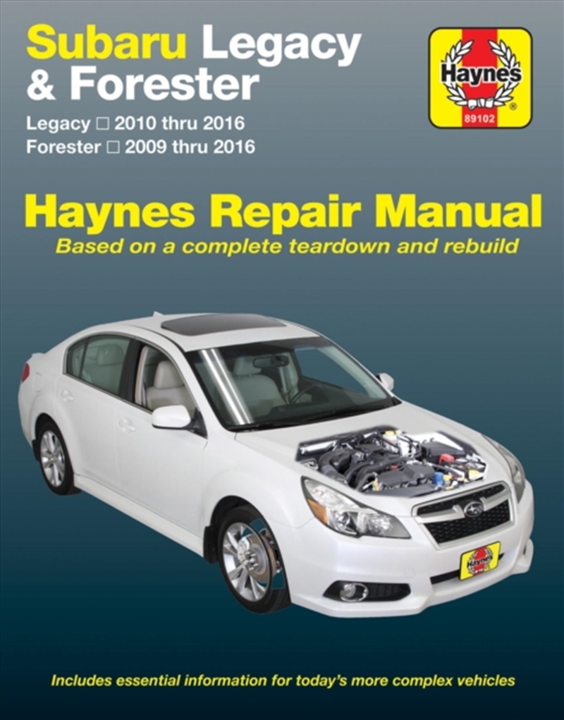 Subaru Legacy (10-16) & Forester (09-16) Haynes Repair Manual (Usa)/Product Detail/Transportation