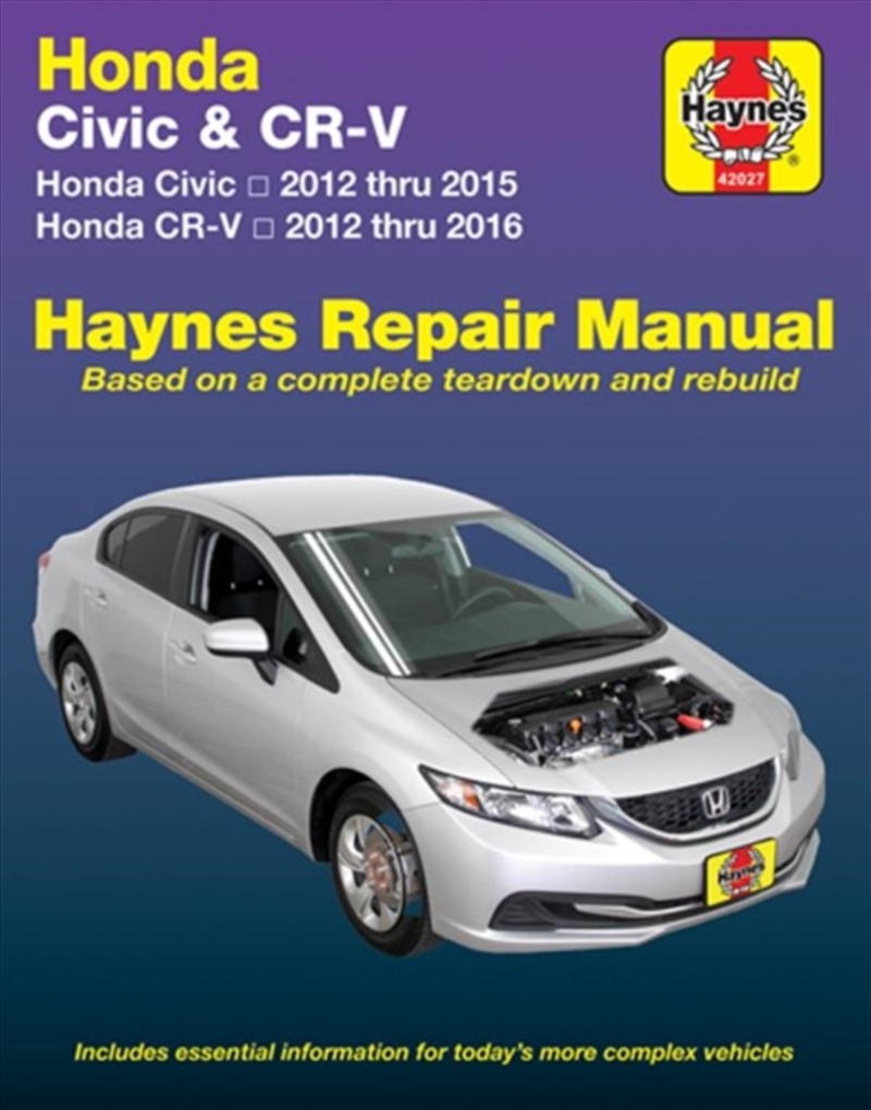 Honda Civic (12-15) & Cr-V (12-16) Haynes Manual (Usa) : 2012-16/Product Detail/Transportation