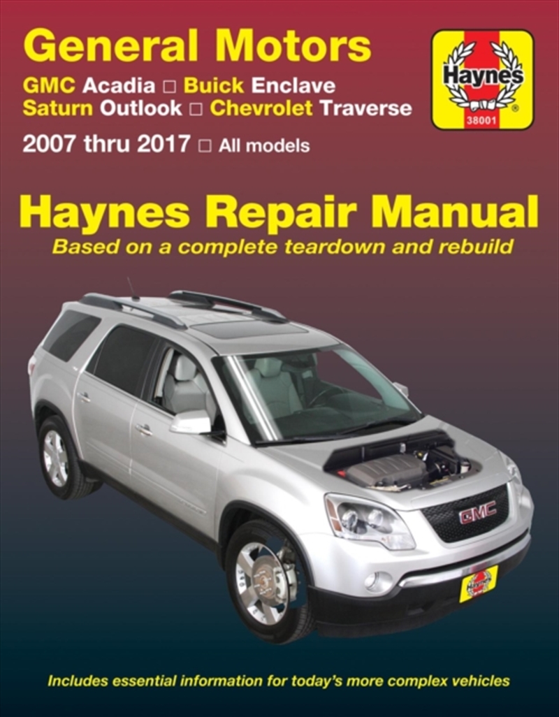 General Motors Acadia, (07-16), Enclave, (08-17), Outlook, (07-10) & Traverse, (09-17) (Usa)/Product Detail/Transportation