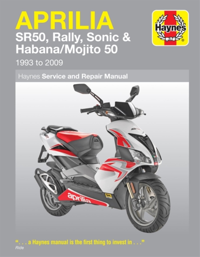 Aprilia Sr50, Rally, Sonic & Habana/Mojito Scooters (93 - 09)/Product Detail/Transportation