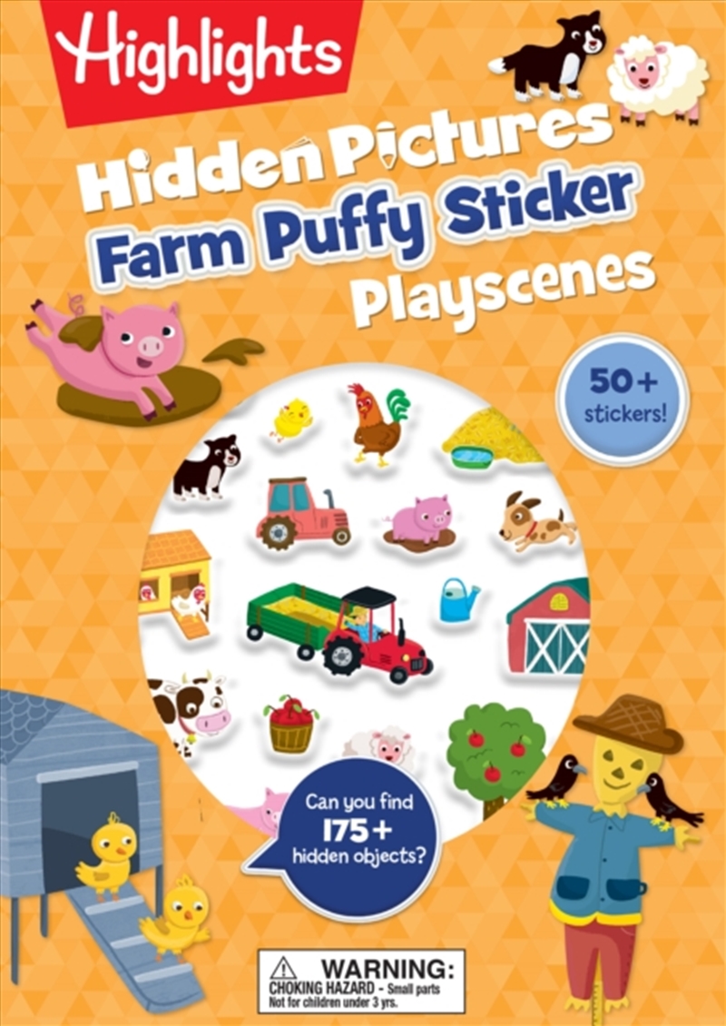 Farm Hidden Pictures Puffy Sticker Playscenes/Product Detail/Kids Activity Books