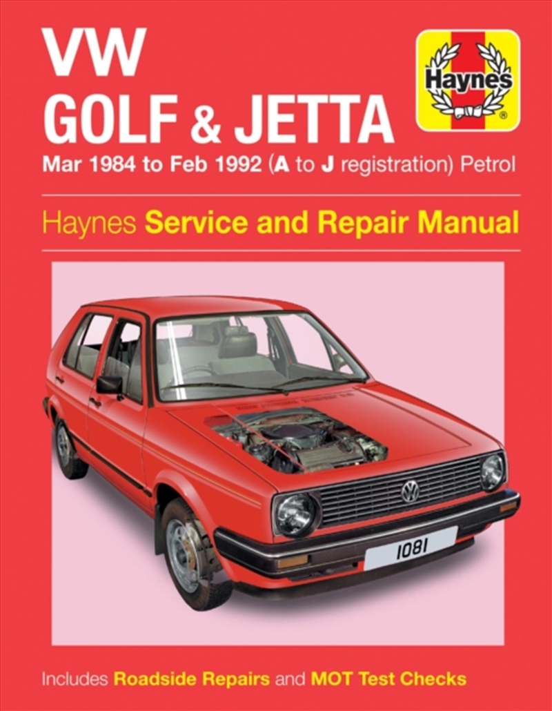 Vw Golf & Jetta Mk 2 Petrol (Mar 84 - Feb 92) Haynes Repair Manual/Product Detail/Transportation