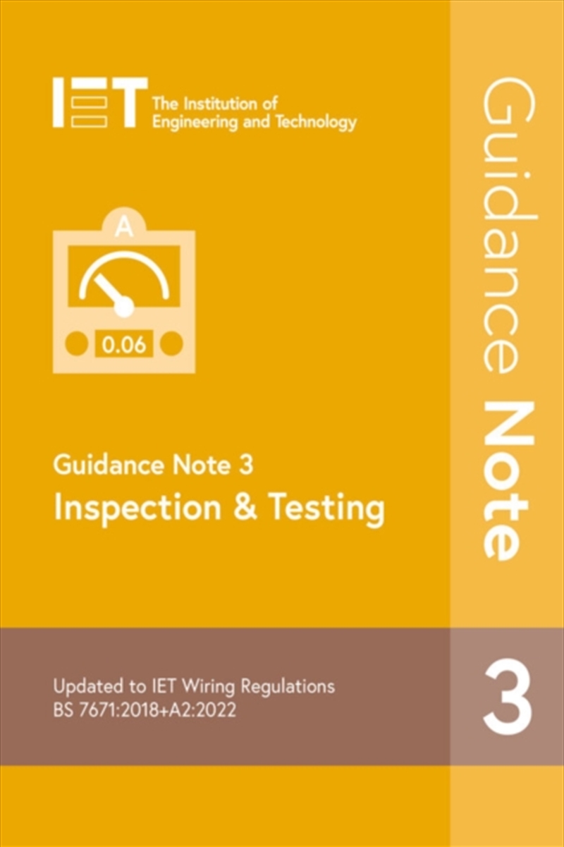 Guidance Note 3: Inspection & Testing/Product Detail/Science