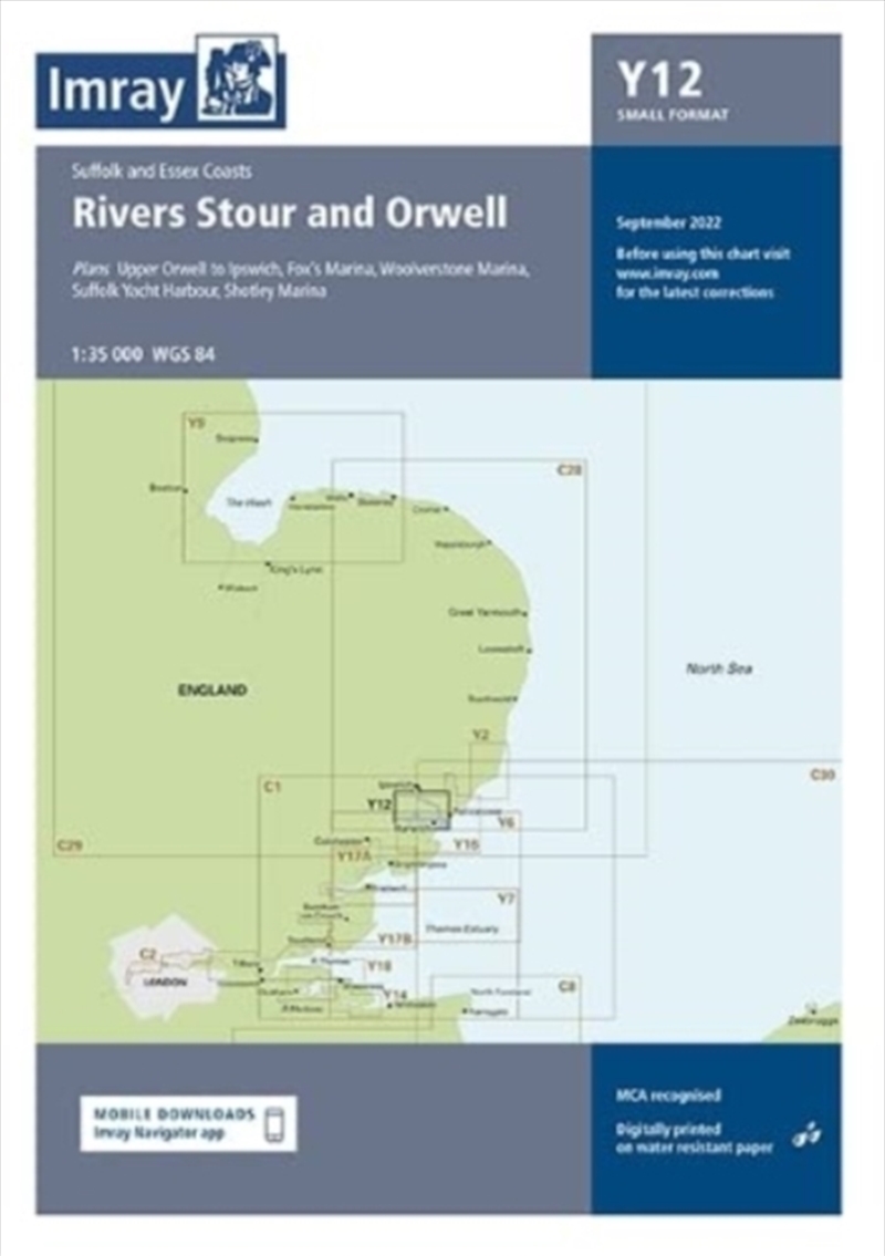 Imray Chart Y12 : Rivers Stour And Orwell/Product Detail/Geography