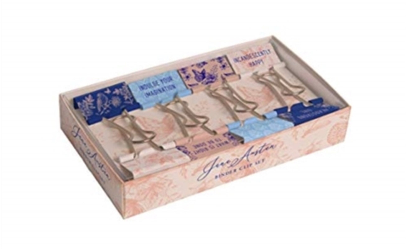 Jane Austen: Floral Patterns Binder Clips : Set Of 8/Product Detail/Stationery