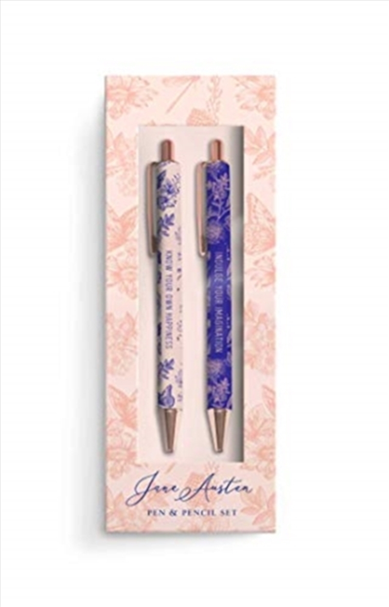 Jane Austen: Floral Pencil And Pen Set/Product Detail/Pens, Markers & Highlighters
