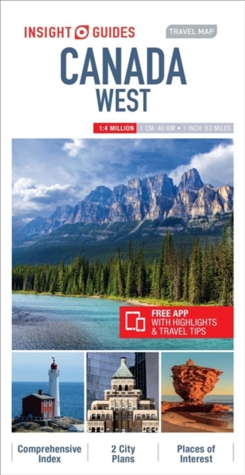Insight Guides Travel Map Canada West/Product Detail/Geography