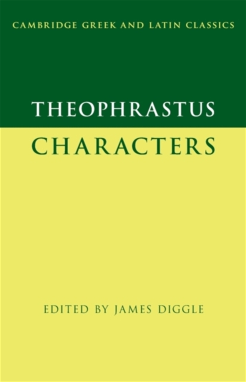 Theophrastus: Characters/Product Detail/History