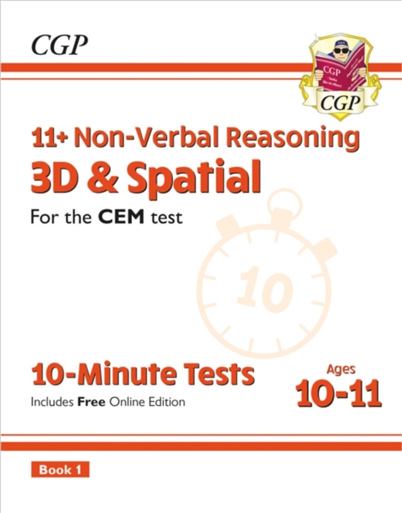 11+ Cem 10-Minute Tests: Non-Verbal Reasoning 3D & Spatial - Ages 10-11 Book 1 (With Online Ed)/Product Detail/Childrens