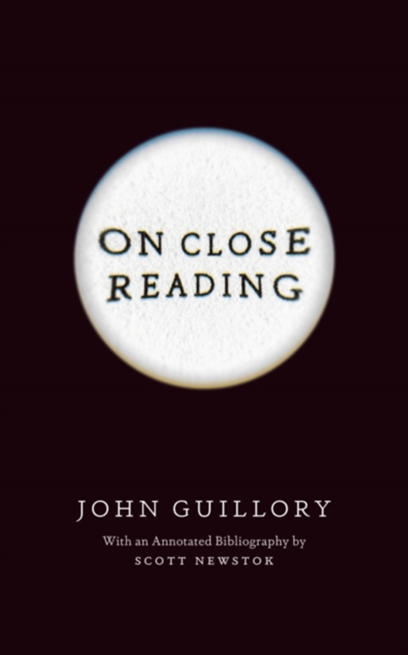 On Close Reading/Product Detail/Literature & Poetry
