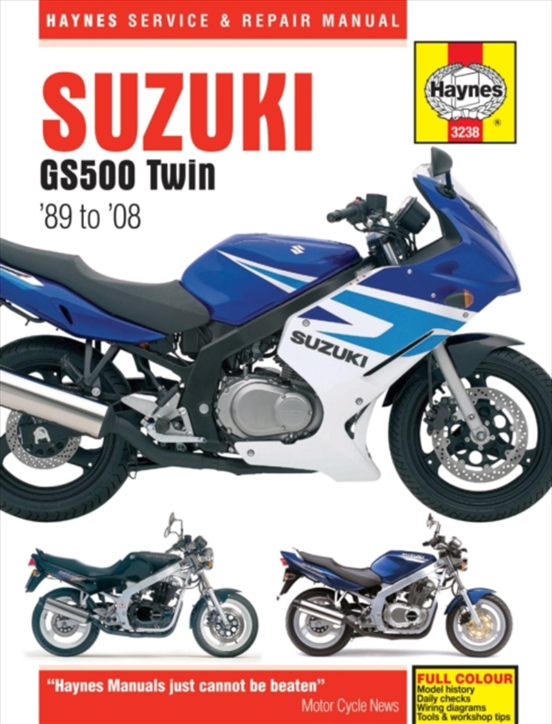 Suzuki Gs500 Twin (89 - 08) Haynes Repair Manual/Product Detail/Transportation
