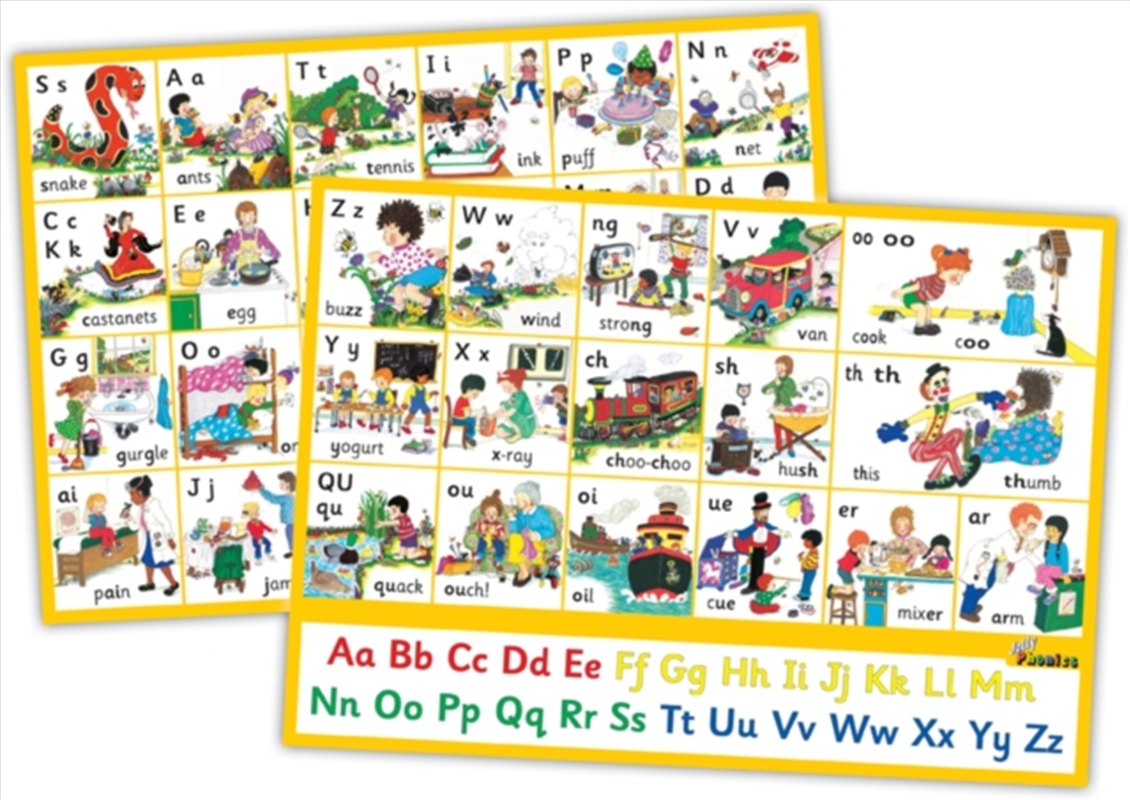 Jolly Phonics Letter Sound Wall Charts : In Precursive Letters (British English Edition)/Product Detail/Maths