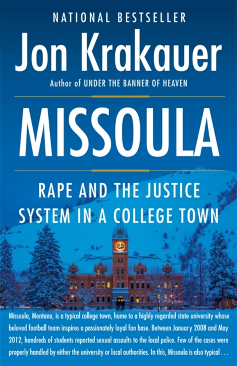 Missoula : Rape And The Justice System In A College Town/Product Detail/True Crime