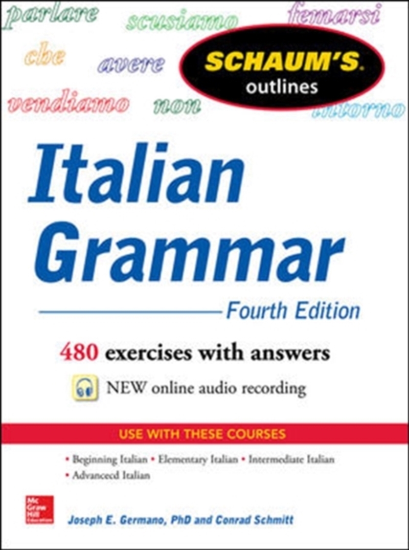 Schaum's Outline Of Italian Grammar/Product Detail/Language & Linguistics