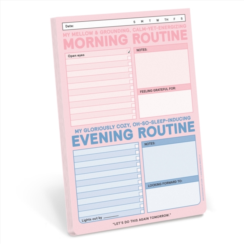 Knock Knock Am/Pm Routine Classic Pad (Pastel Version)/Product Detail/Stationery