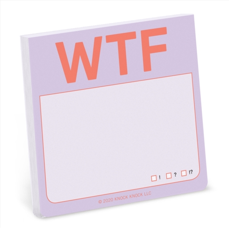 Knock Knock Wtf Sticky Notes (Pastel Edition)/Product Detail/Stationery