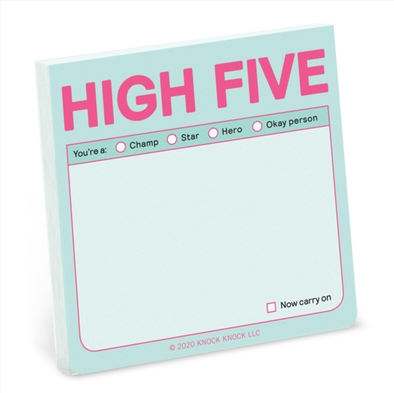 Knock Knock High Five Sticky Notes (Pastel Edition)/Product Detail/Stationery