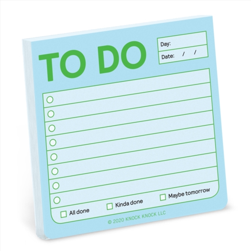 Knock Knock To Do Sticky Notes (Pastel Edition)/Product Detail/Stationery