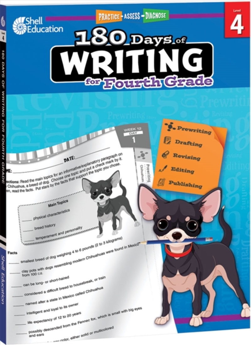 180 Days: Writing For Fourth Grade : Practice, Assess, Diagnose/Product Detail/Teaching