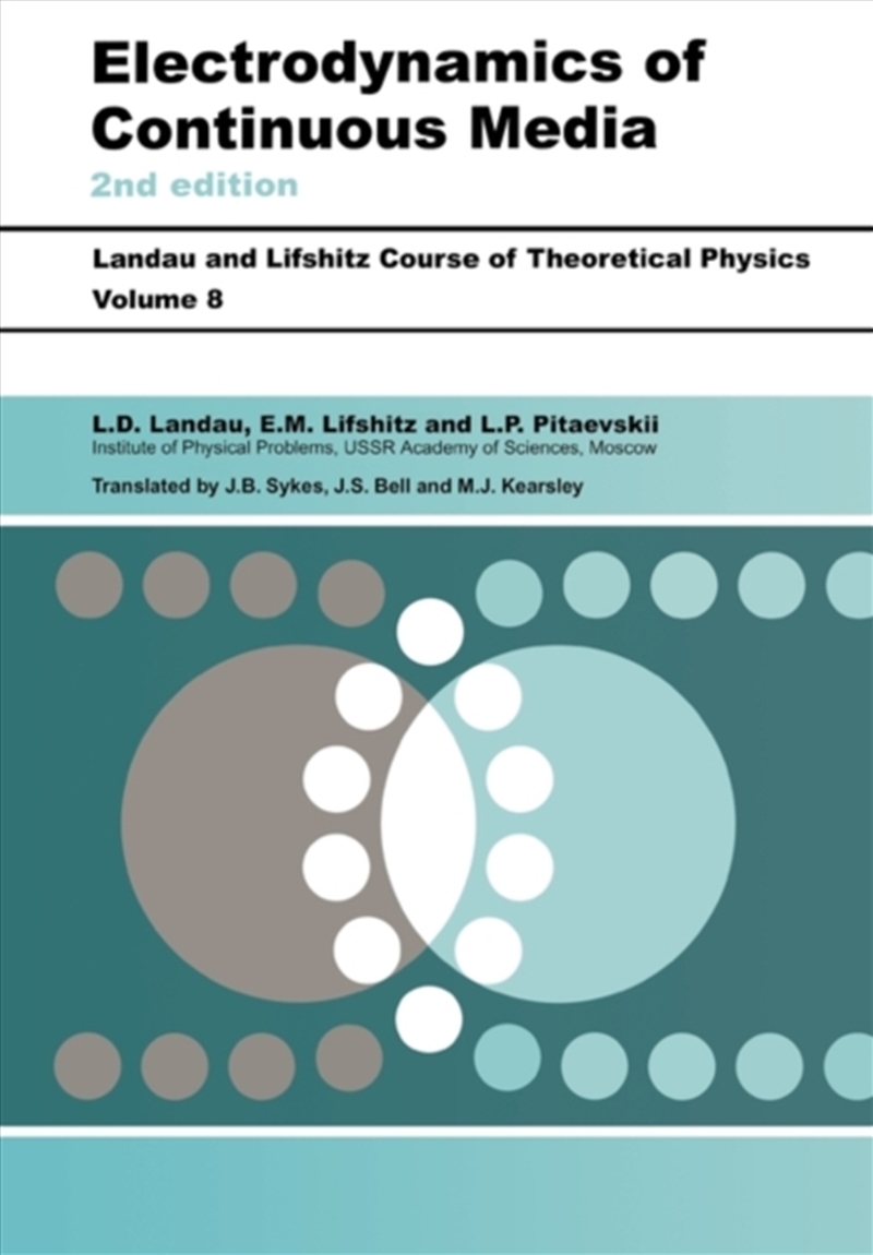 Electrodynamics Of Continuous Media : Volume 8/Product Detail/Science