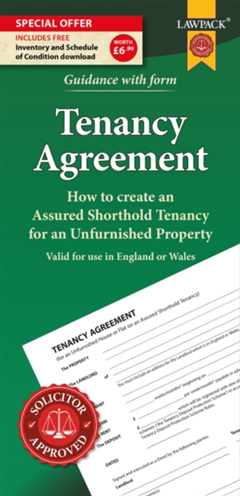 Unfurnished Tenancy Agreement Form Pack : How To Create A Tenancy Agreement For An Unfurnished House/Product Detail/Law