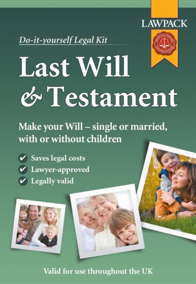 Last Will & Testament Kit (Do It Yourself Kit)/Product Detail/Law