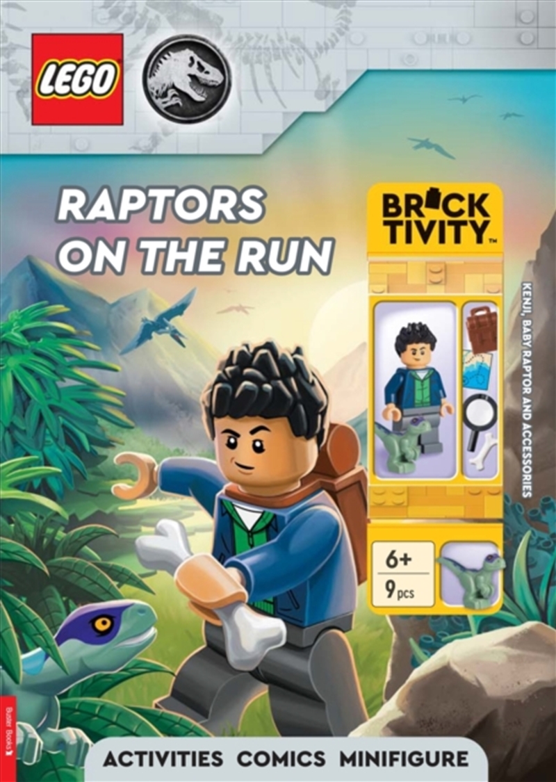 Lego Jurassic World: Raptors On The Run Activity Book (With Kenji Minifigure, Baby Raptor And Access/Product Detail/Kids Activity Books