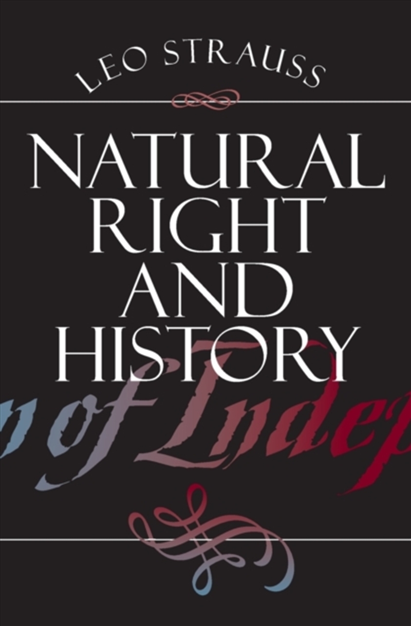 Natural Right And History/Product Detail/Society & Culture