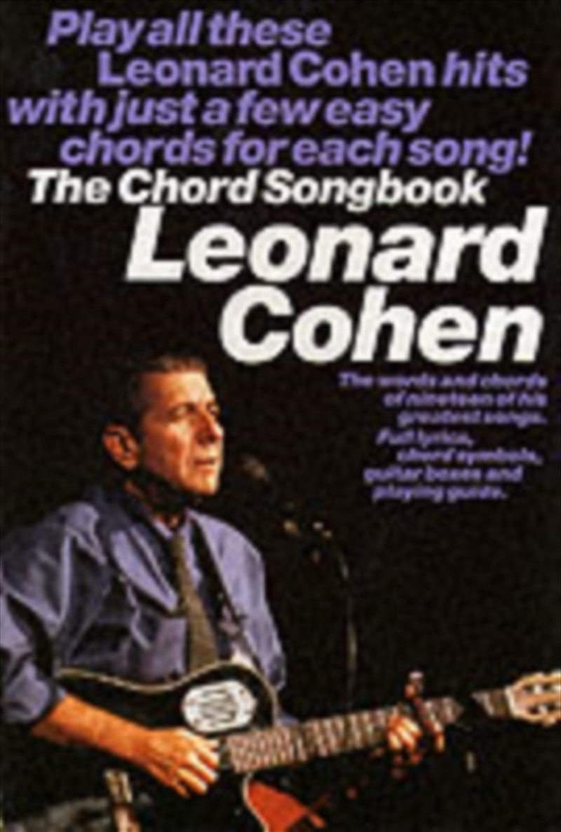 Leonard Cohen : Chord Songbook/Product Detail/Media
