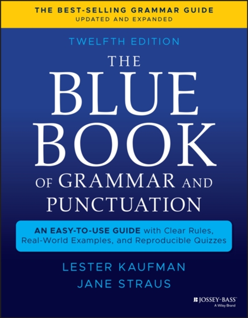 The Blue Book Of Grammar And Punctuation : An Easy-To-Use Guide With Clear Rules, Real-World Example/Product Detail/English