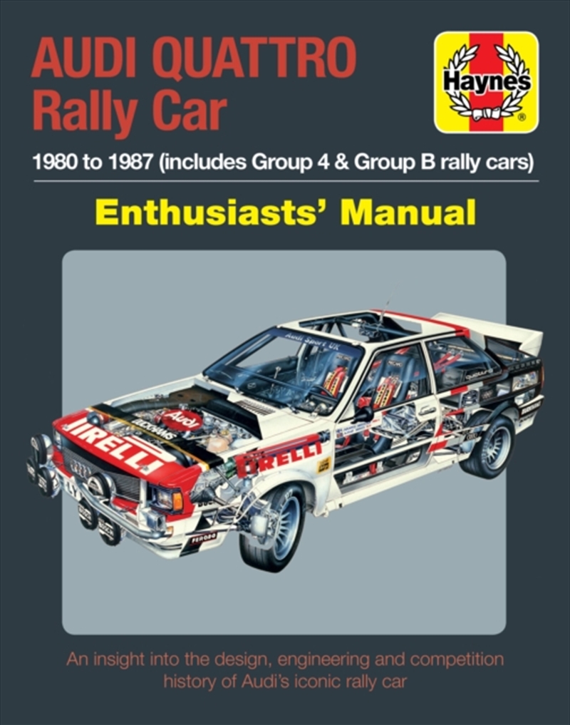 Audi Quattro Rally Car Manual : 1980 To 1987 (Includes Group 4 & Group B Rally Cars)/Product Detail/Sport & Recreation