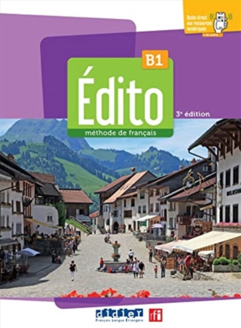 Edito 3E Edition B1 : Livre De L'Eleve B1 + Didierfle.App/Product Detail/Language & Linguistics
