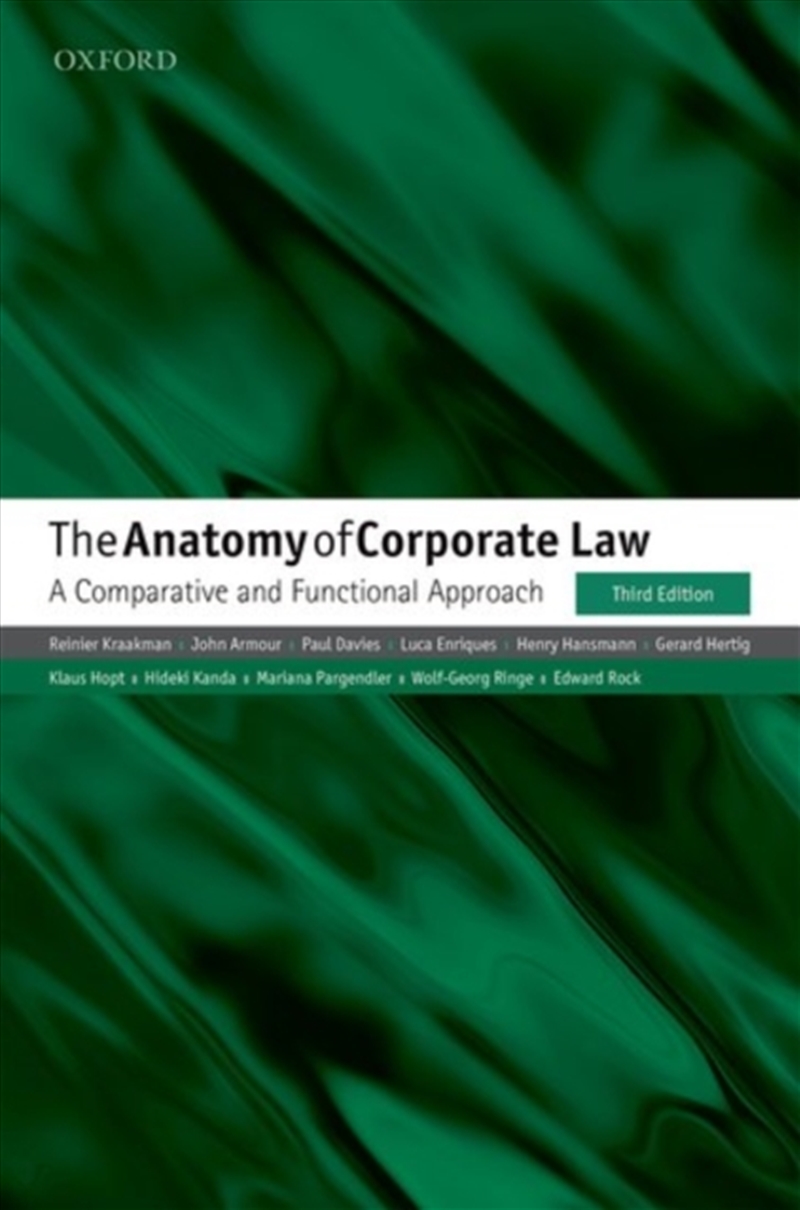 The Anatomy Of Corporate Law : A Comparative And Functional Approach/Product Detail/Law