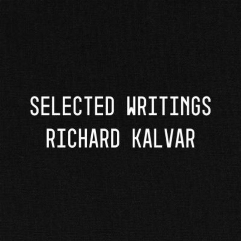 Richard Kalvar: Selected Writings/Product Detail/Photography