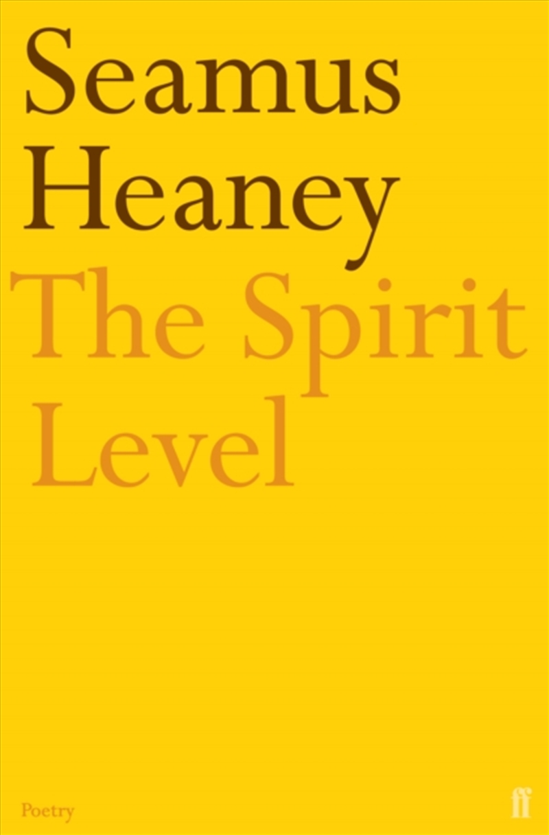 The Spirit Level/Product Detail/Poetry