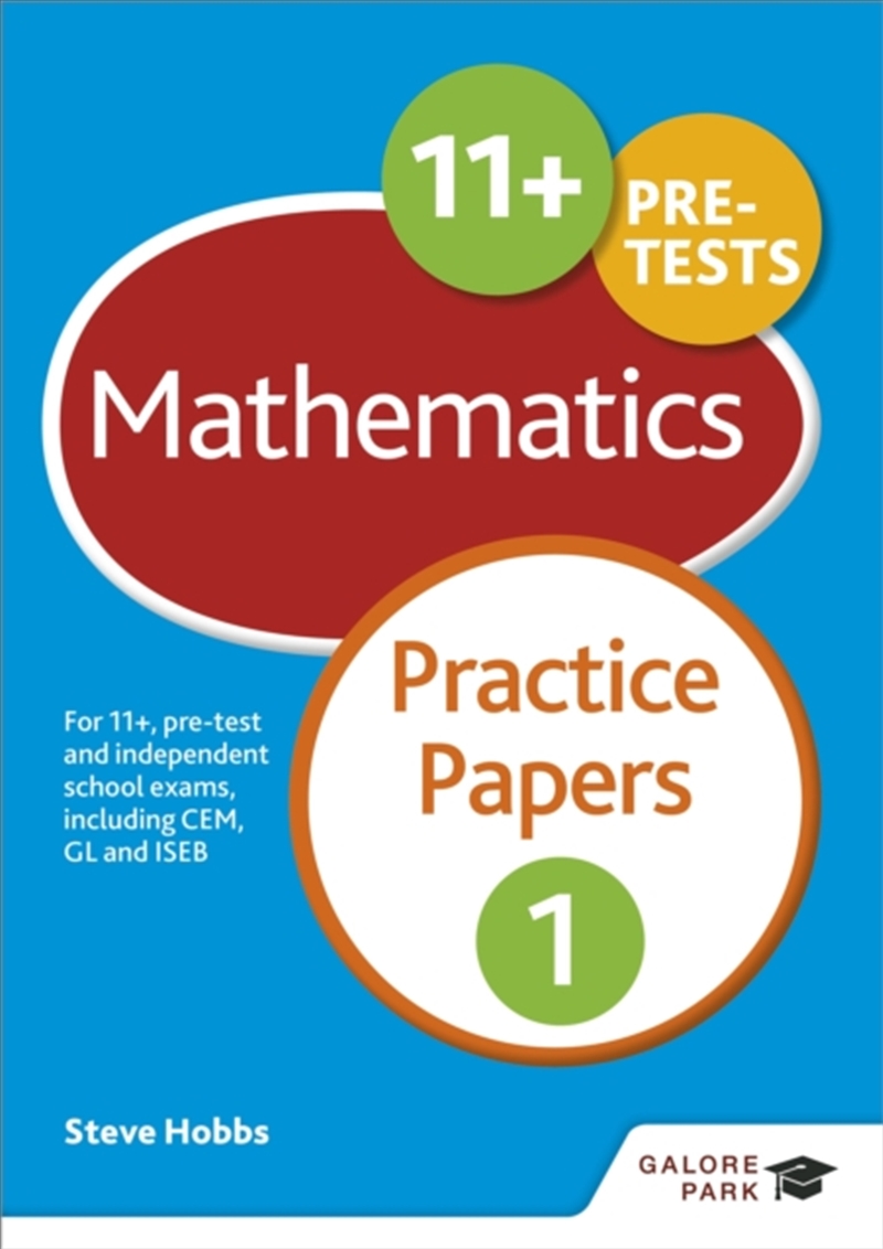 11+ Maths Practice Papers 1 : For 11+, Pre-Test And Independent School Exams Including Cem, Gl And I/Product Detail/Maths