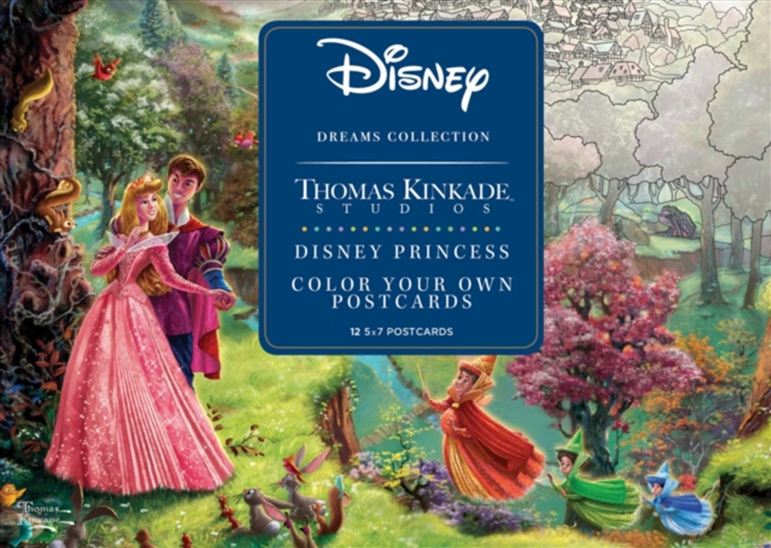 Disney Dreams Collection Thomas Kinkade Studios Disney Princess Color Your Own P/Product Detail/Kids Activity Books